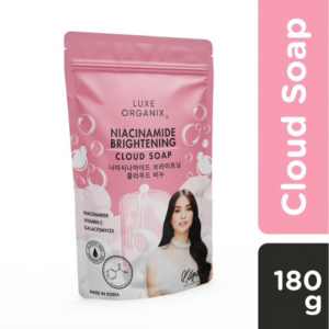 5 Pcs LUXE ORGANIX Niacinamide Brightening Cloud Soap 180g