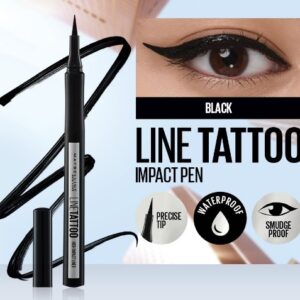 5 Pcs MAYBELLINE Line Tattoo Impact Pen Eyeliner (Black)